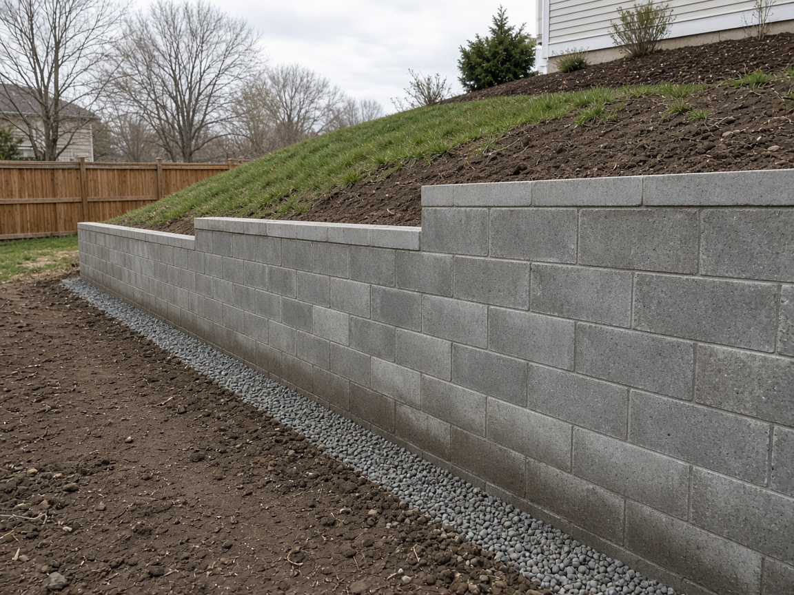 Sample retaining wall imagery
