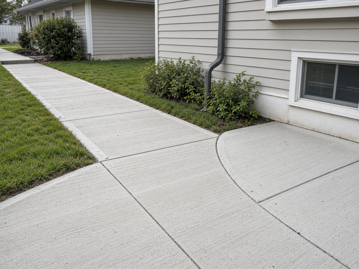 Sample imagery: concrete walk and stoop